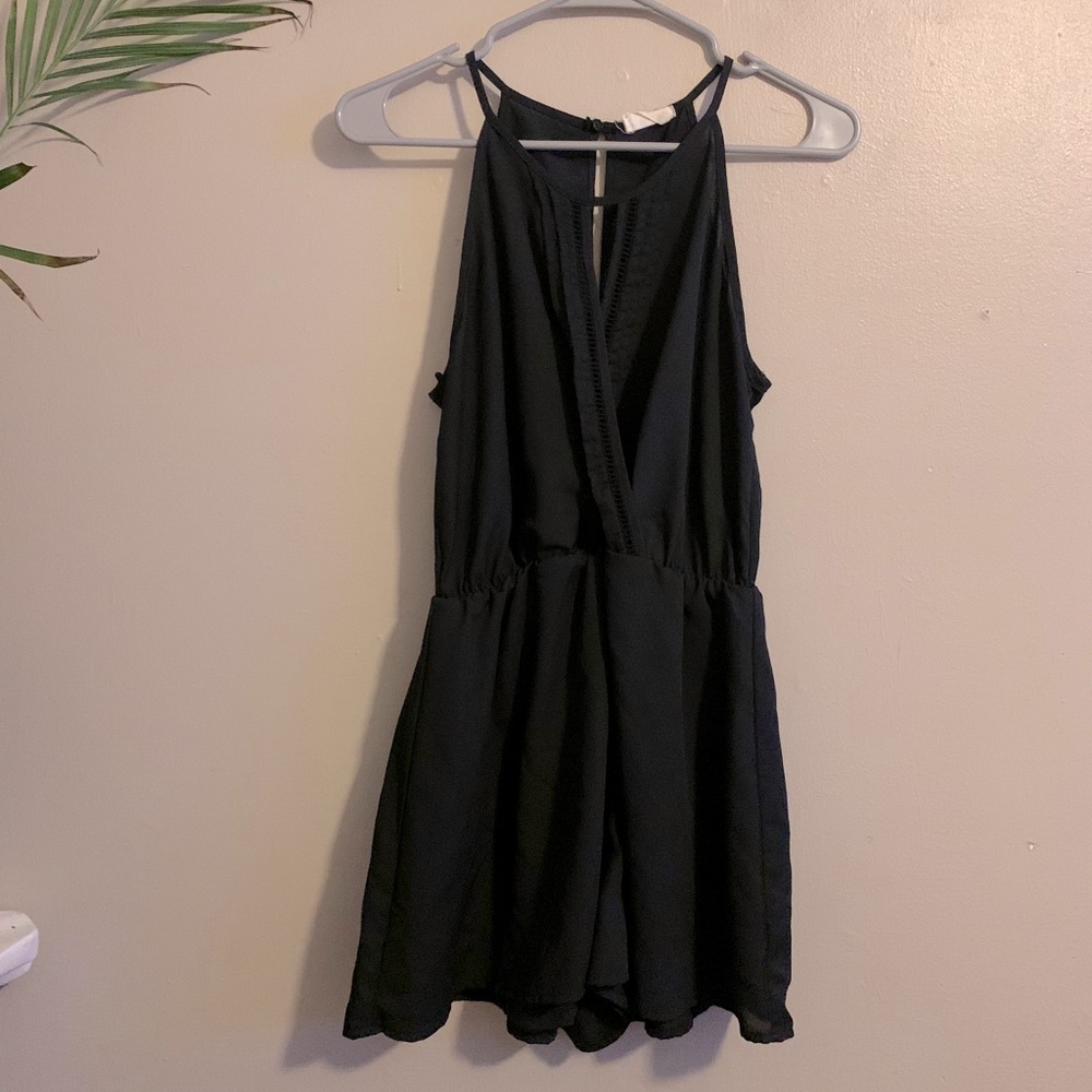 Black dressy romper
